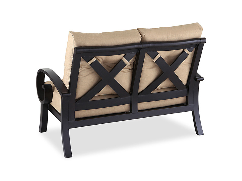 Gündönümü Eski Bronz Alüminyum Minderli Patio Loveseat
